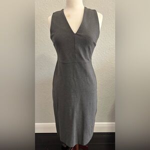 Elegant Gray Sleeveless Dress